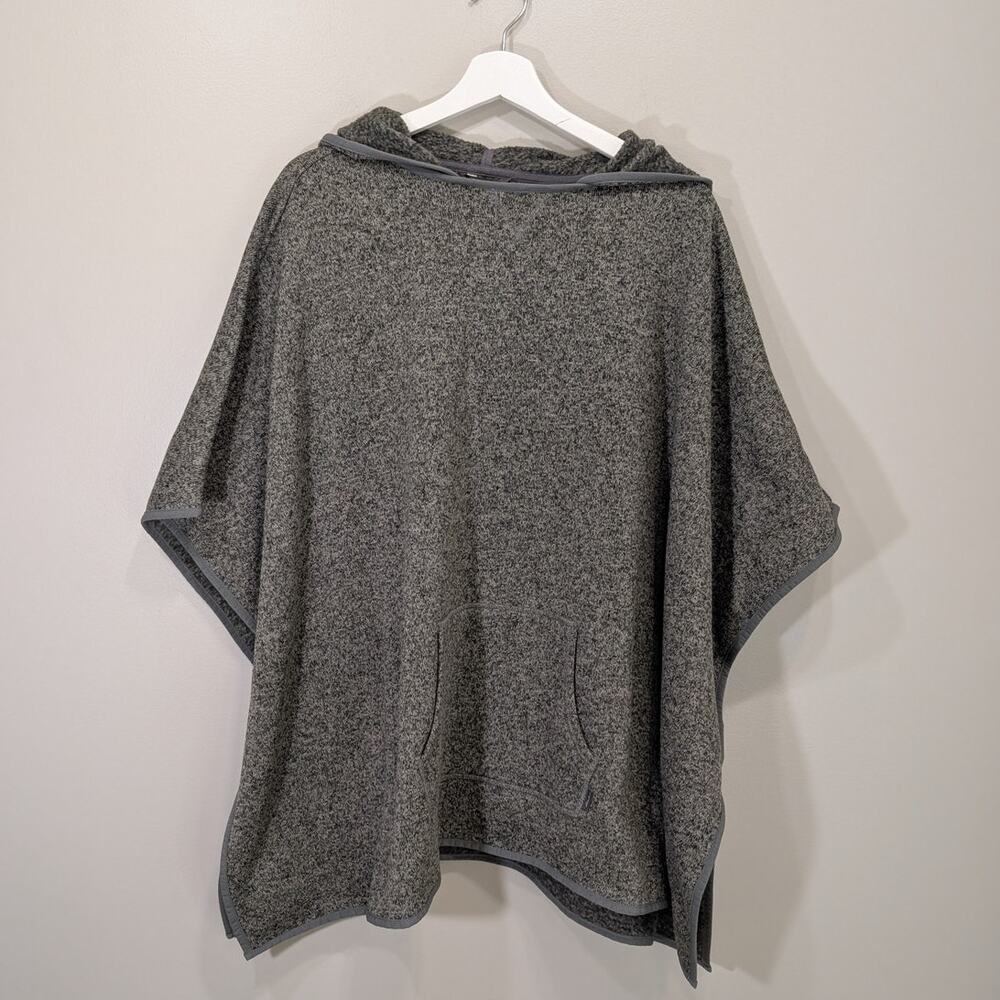 Eddie Bauer Gray Hooded Poncho